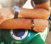 Bratara Wild Bracelets din piele naturala, lucrata 100% manual cu ancora argintie, maro cu negru